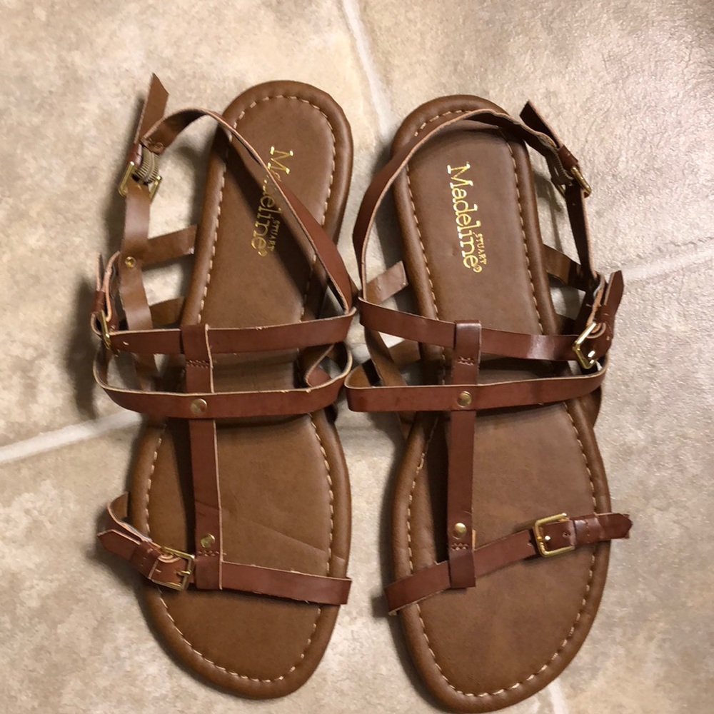 ❤️ Madeline Stuart brown sandals